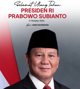 Unggahan Anies do'akan Presiden RI Prabowo di momen ulang tahun ke-74. [Instagram]